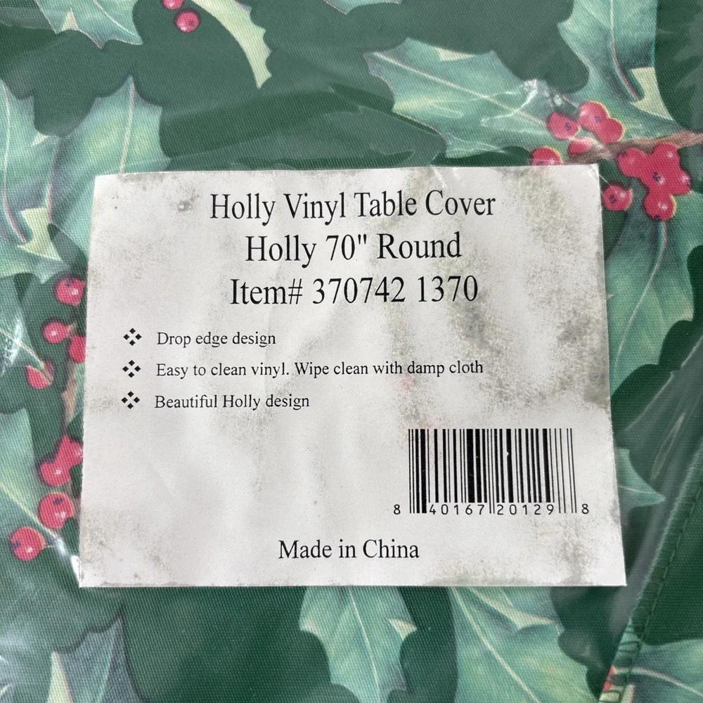 Holly‎ Vinyl Table Cover 70